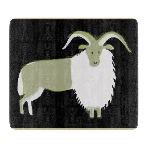 Mountain Goat Art Cutting Board