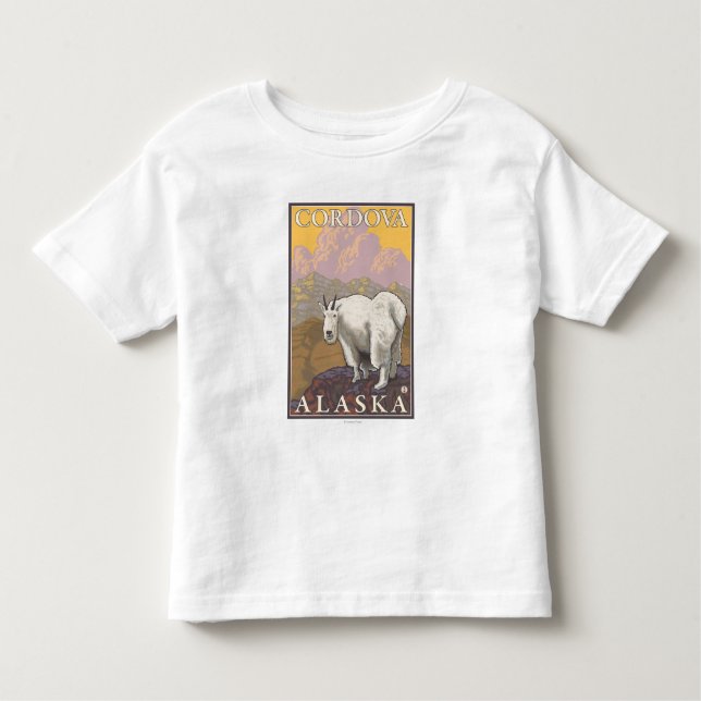 Mountain Goat - Cordova, Alaska Toddler T-shirt (Front)