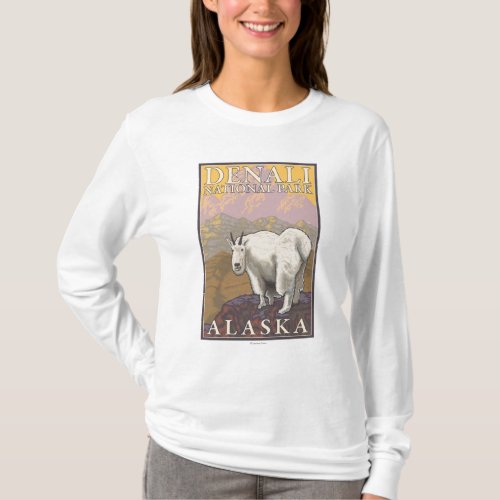 Mountain Goat _ Denali National Park Alaska T_Shirt