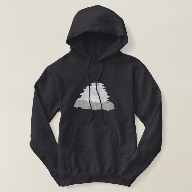 Mountain Goat Embroidered Hoodie (Design Front)