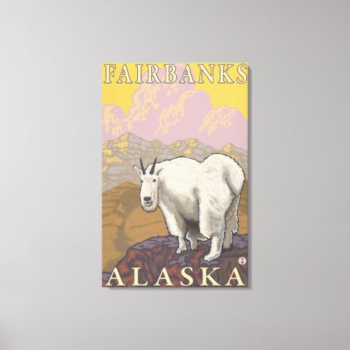 Mountain Goat _ Fairbanks Alaska Canvas Print