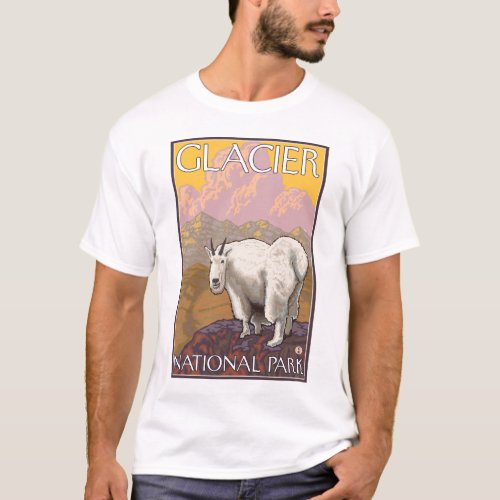 Mountain Goat _ Glacier National Park MT T_Shirt