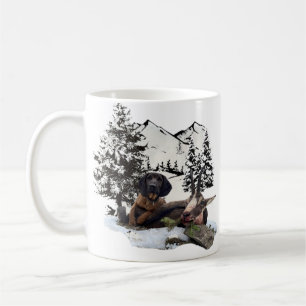 Mountain goat hunting adventure coffee mug