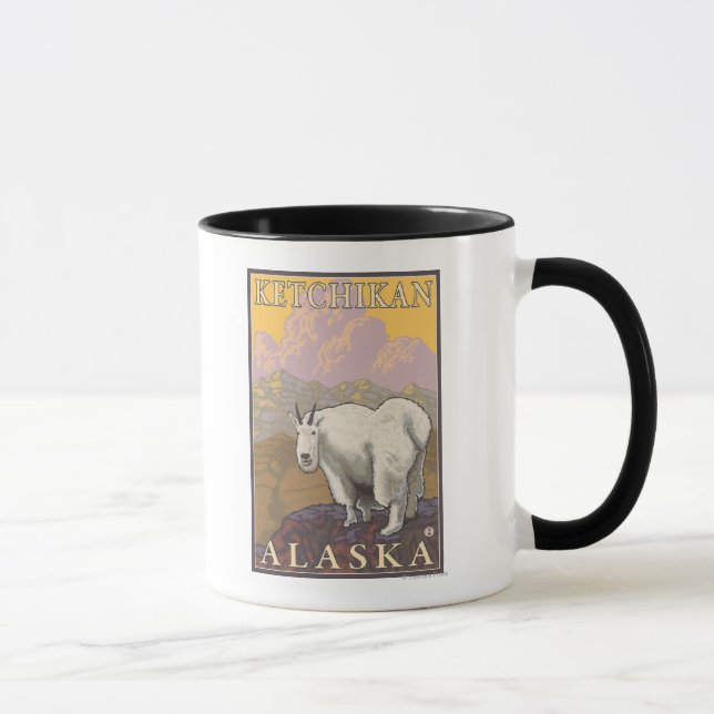 Mountain Goat - Ketchikan, Alaska Mug (Right)