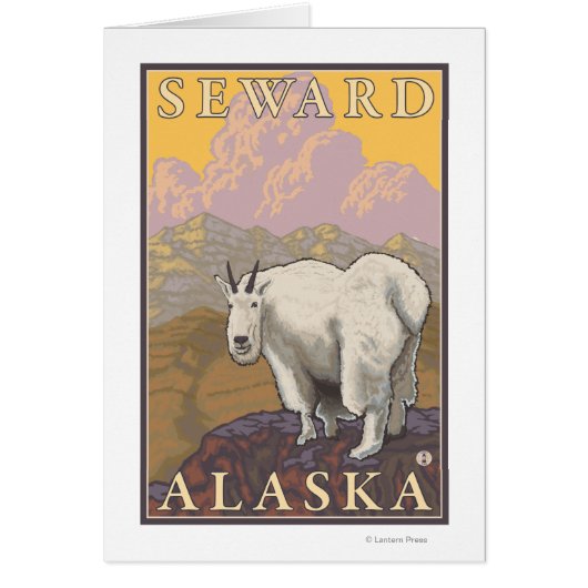 Mountain Goat - Seward, Alaska Cards (Front)