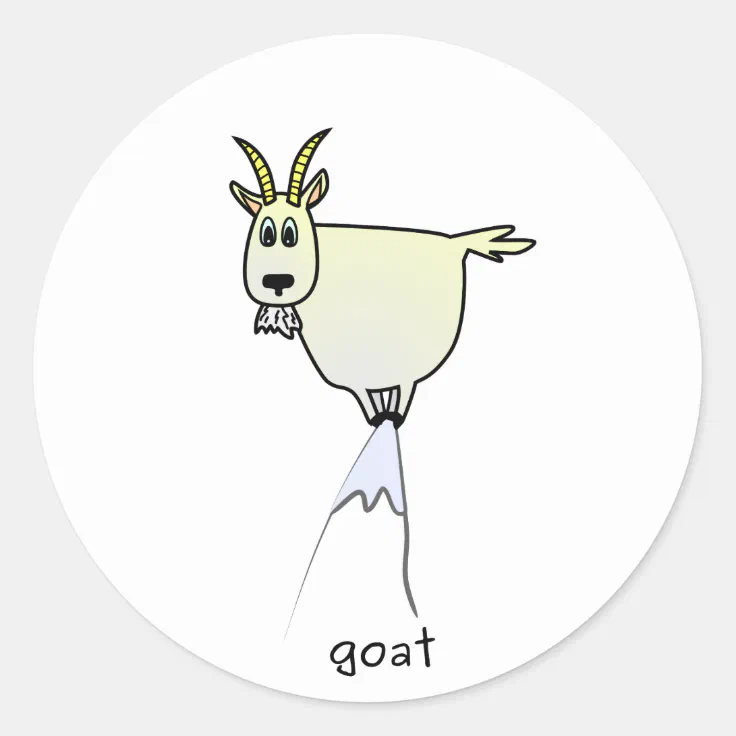 Mountain Goat Sticker | Zazzle