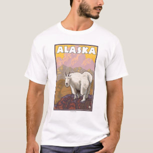 Mountain Goat- Vintage Travel Poster T-Shirt