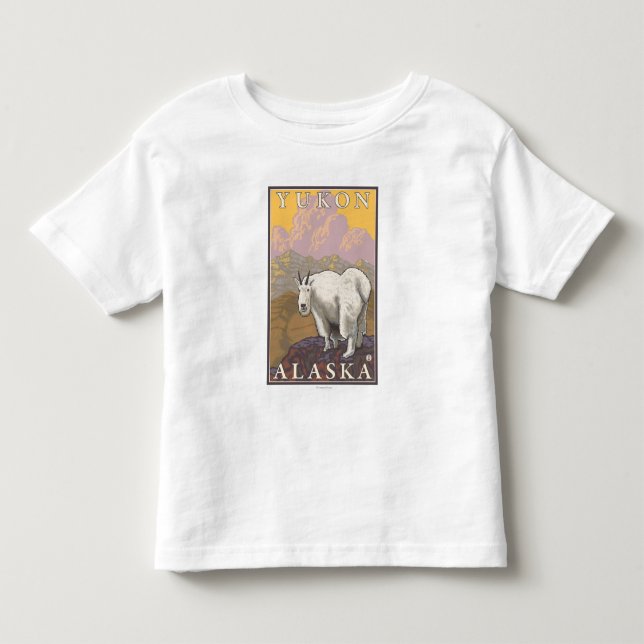 Mountain Goat - Yukon, Alaska Toddler T-shirt (Front)