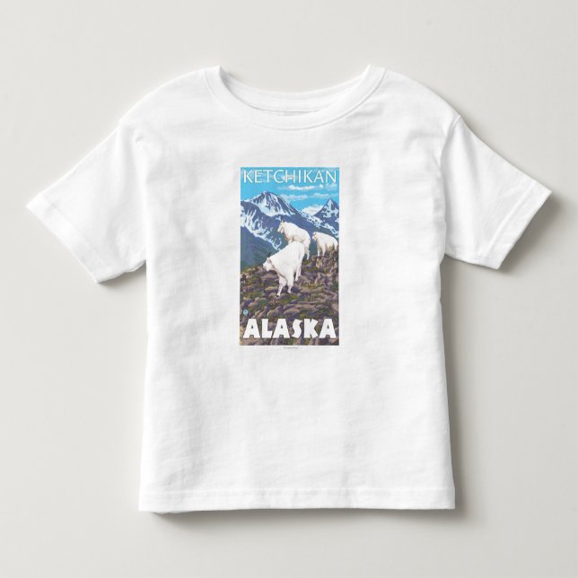 Mountain Goats Scene - Ketchikan, Alaska Toddler T-shirt (Front)