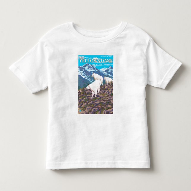Mountain Goats Scene - West Yellowstone, MT Toddler T-shirt (Front)
