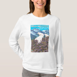 Mountain Goats Scene - Yellowstone National Park T-Shirt