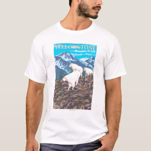 Mountain Goats Scene - Yellowstone National Park T-Shirt