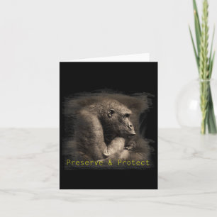 Mountain Gorilla Environmental Protection Conserva Card
