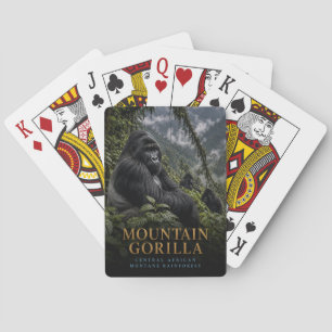 Mountain Gorilla Rainforest ANIMALS Poker Cards