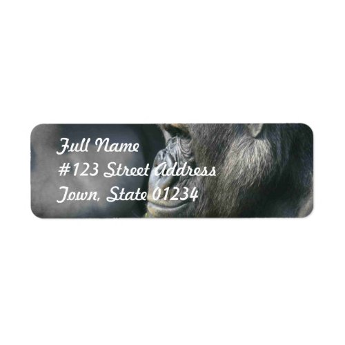 Mountain Gorilla Return Address Mailing Label