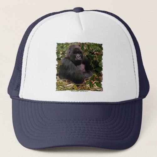 Mountain Gorilla Wildlife Art Trucker Hat