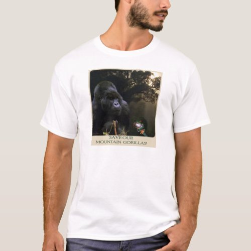 Mountain Gorilla Wildlife Endangered Species Shirt