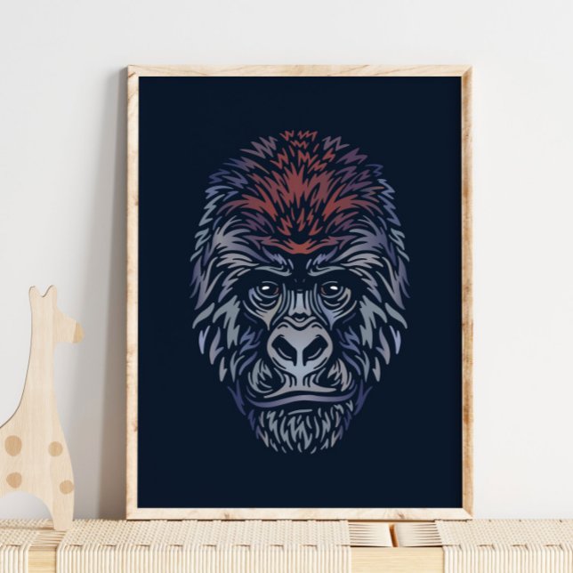 Mountain Gorilla Wildlife Print | Gorilla Print (Creator Uploaded)
