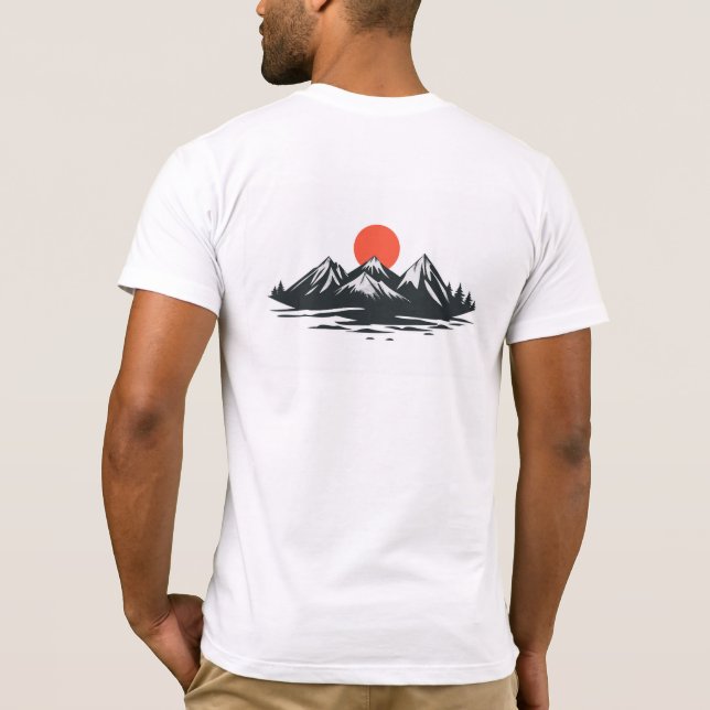 Mountain graphic t-shirt, perfect for nature lover T-Shirt (Back)