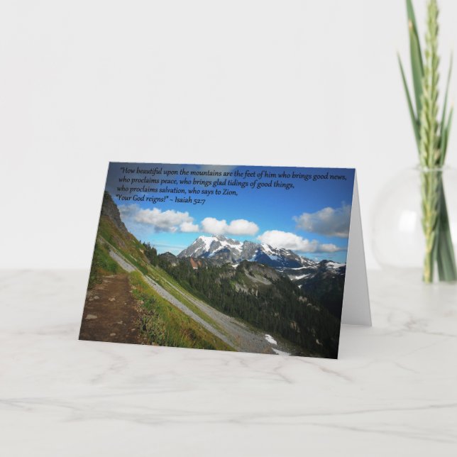 Mountain greeting card (Front)