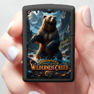 Mountain Grizzly Wilderness Creed Zippo Lighter