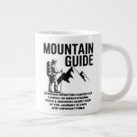 Mountain Guide Hiking Adventure Graphic Design Giant Coffee Mug
