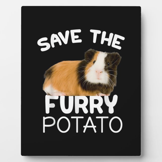 Mountain Guinea Pig - Save Furry Potato Plaque (Front)