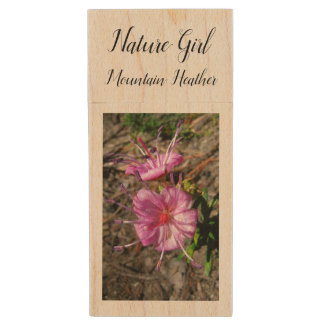 Mountain Heather USB Wood Flash Drive