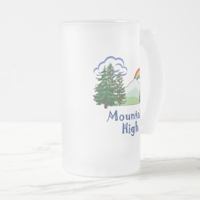 Mountain High Camp Logo Frosted Mug Stein (Front Right)