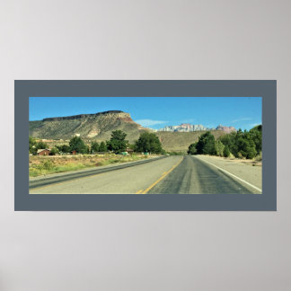 Mountain Highway View Poster