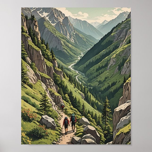 Mountain Hike Poster (Front)