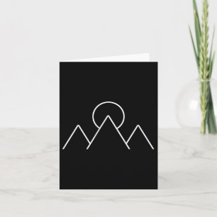 Mountain Hiking Camping Minimalsimus Geometric Gif Card