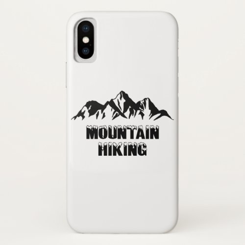 Mountain hiking iPhone XS case