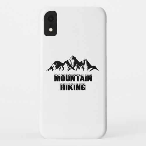 Mountain hiking iPhone XR case