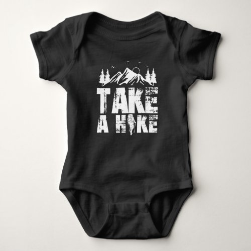 Mountain Hiking Enthusiast Outdoor Nature Lover Baby Bodysuit