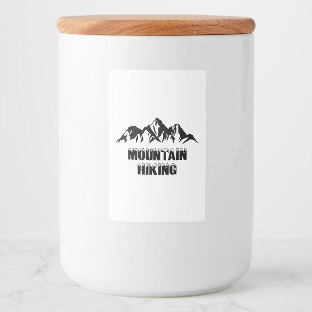 Mountain hiking food label (Front)