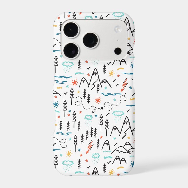 Mountain Hiking Pattern Samsung Galaxy Case (Back)