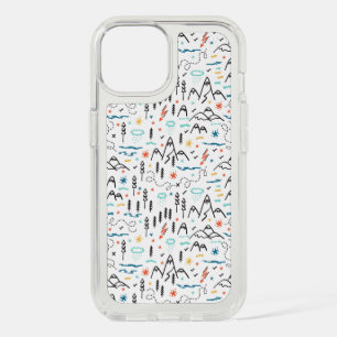 Mountain Hiking Pattern iPhone 15 Case