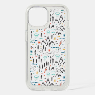 Mountain Hiking Pattern iPhone 15 Case