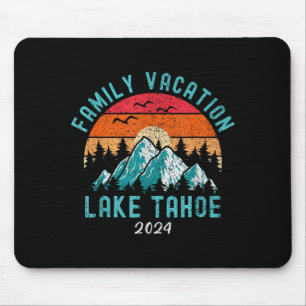 Mountain hiking skiing family vacation 2024 lake mouse pad