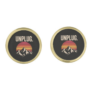 Mountain Hiking Unplug Cufflinks