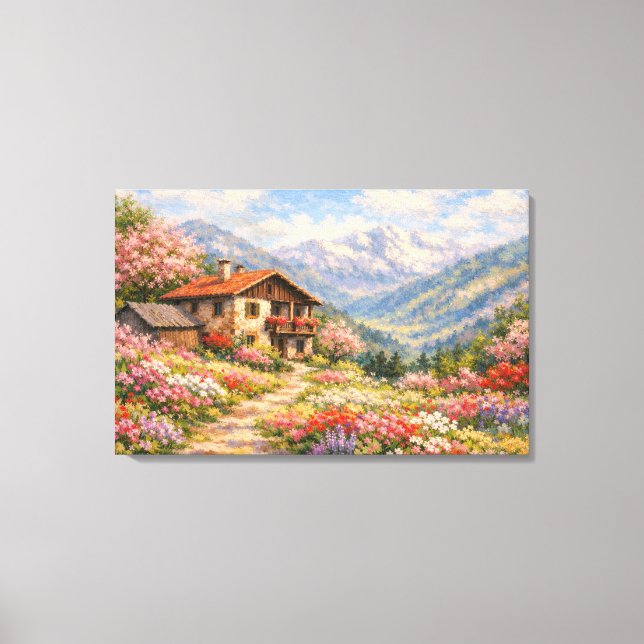 Mountain Home Canvas Print (Front)