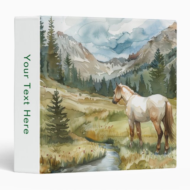 Mountain Horse 3 Ring Binder (Front/Spine)