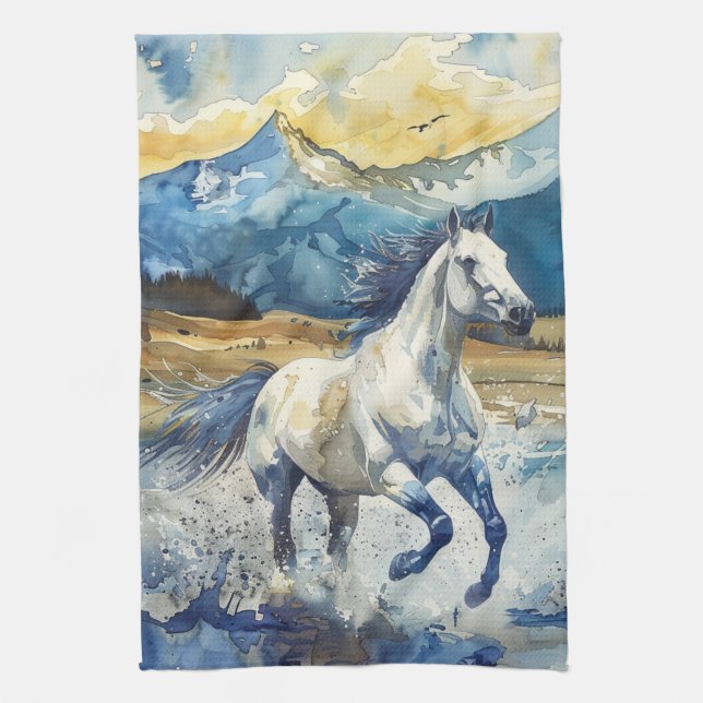 Mountain Horse Kitchen Towel (Vertical)