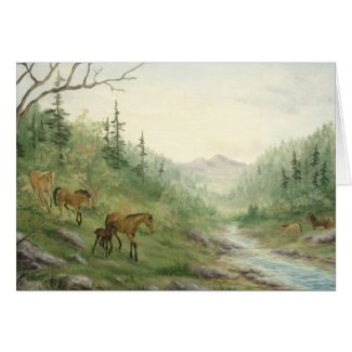 Mountain Horses Card