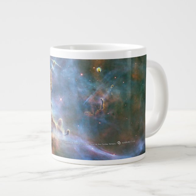 Mountain Hubble Telescope Cosmic Clouds Coffee Mug (Front Right)