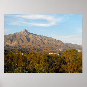 Mountain in the Sierra Blanca range Poster