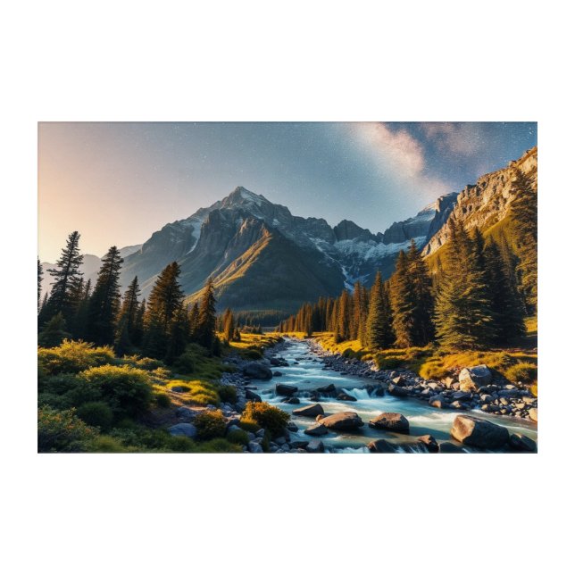 Mountain Inspiration 1 Acrylic Print (Front)