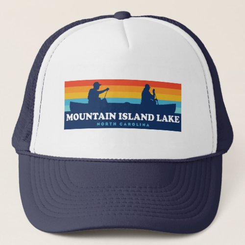 Mountain Island Lake North Carolina Canoe Trucker Hat