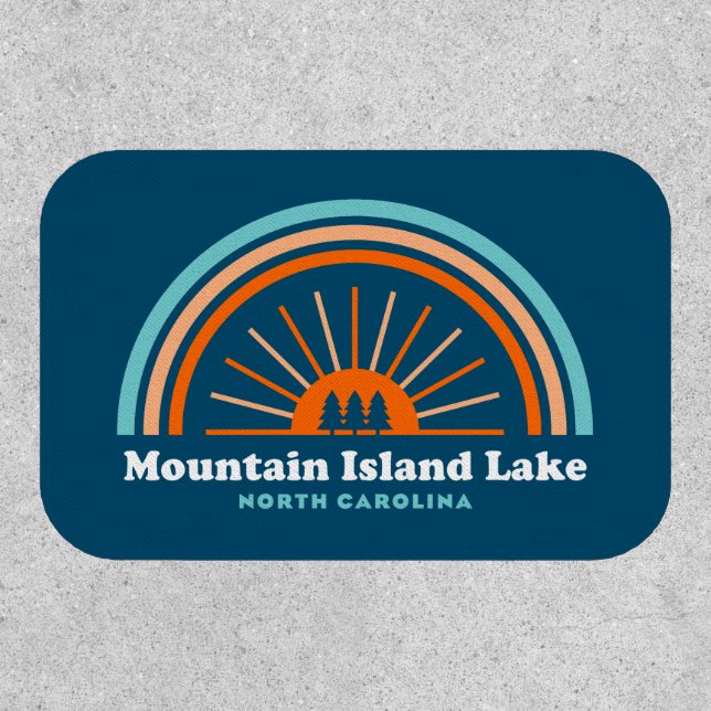 Mountain Island Lake North Carolina Rainbow Patch (Front)